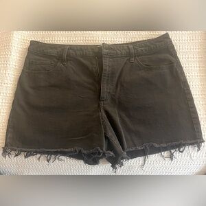 Universal Threads Light Washed Black Distressed Shorts